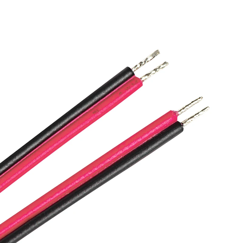 UL2468 18AWG 20 22 24 26 28 AWG 2p Audio Speaker Wire PVC Tinned Copper Flexible Flat Wire