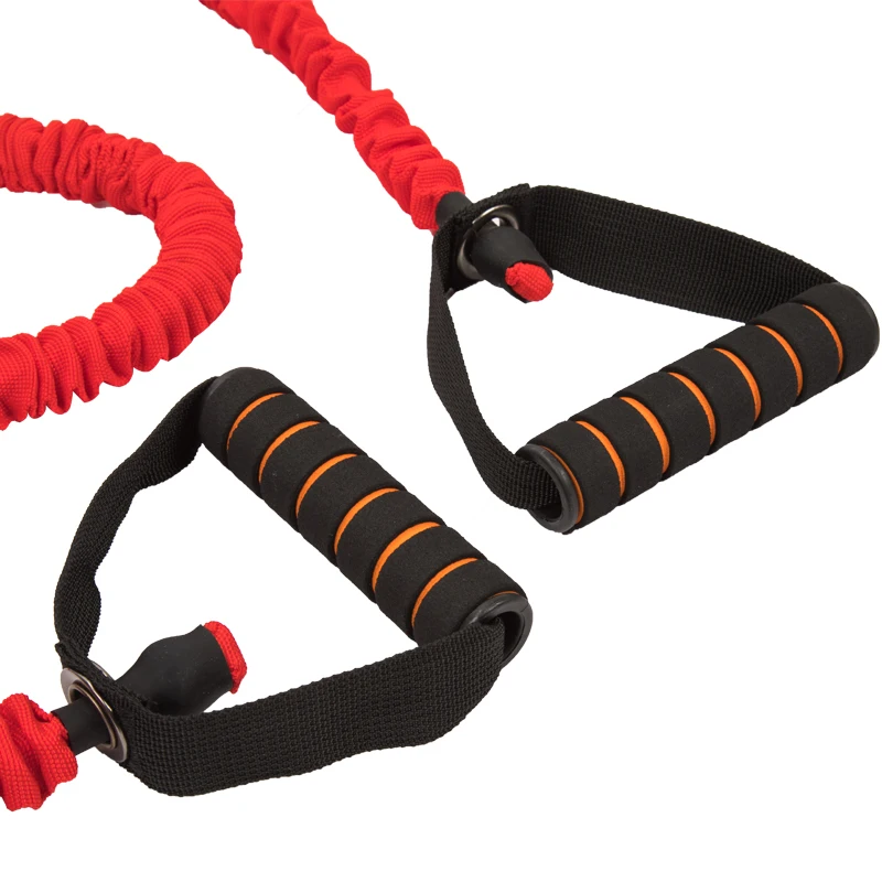 Exercise Band 4feet Battle Rope Resistance Tube With Sleeve  Elastic Fitness Pull Rope