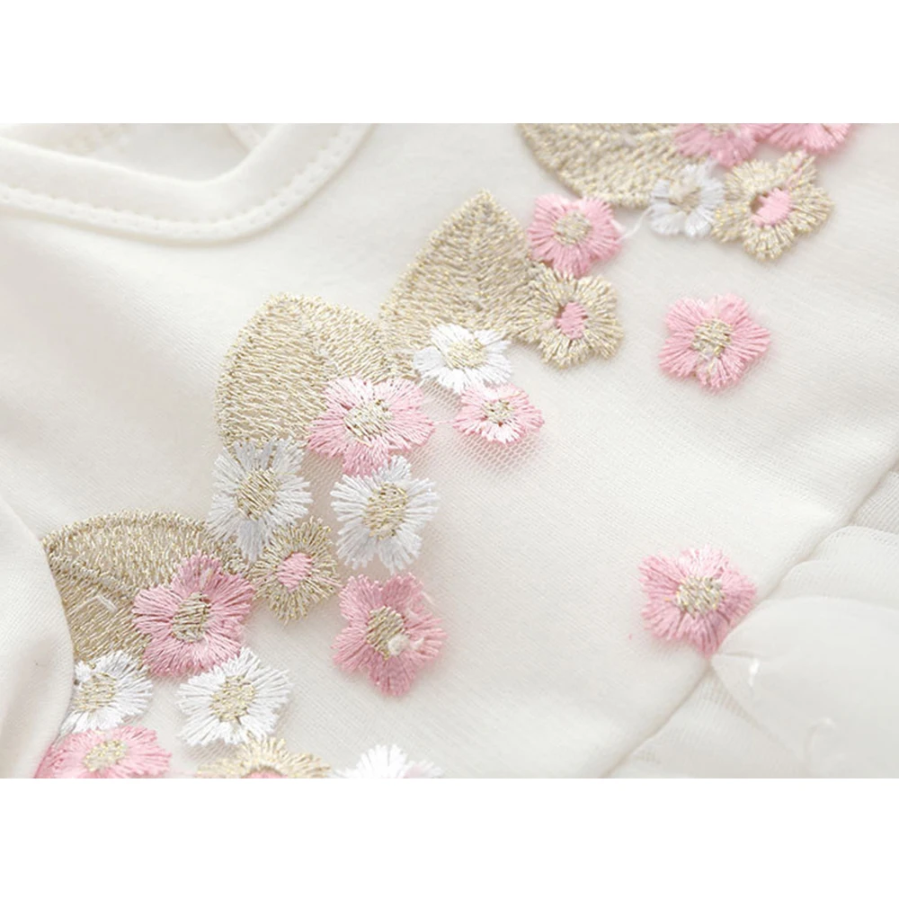 
Mudkingdom Newborn Outfits Delicate Cheap Top Quality Cute Baby Girl Party Dresses 