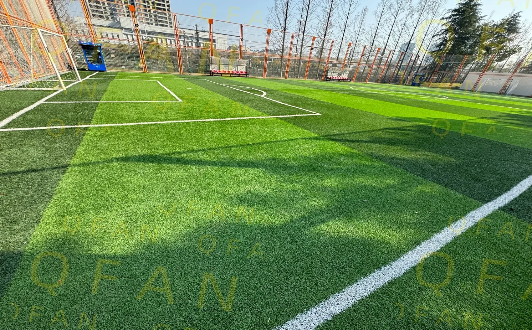 QFAN Factory UV Resistant Synthetic Artificial Turf 15-50mm Grass Soccer Turf Sports Field