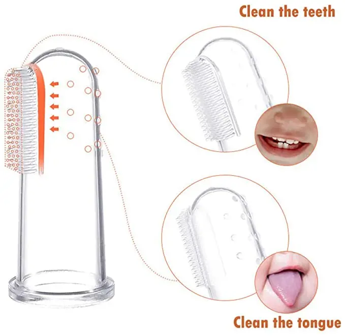 New Design Baby Finger Toothbrush Soft Silicone Baby Finger Toothbrush teeth brush for Training Teething