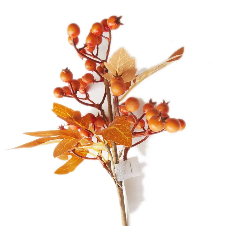 
2020 New Products Poinsettia Artificial Flower/christmas Fruit Pick/christmas Glittering Decorations 