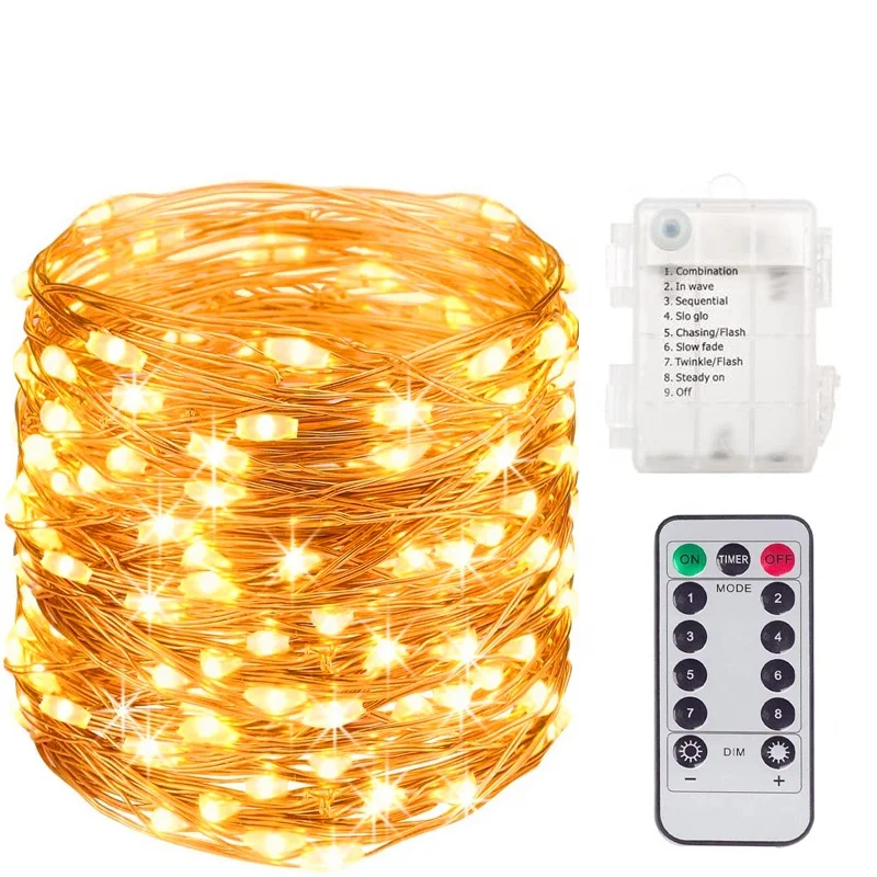 Battery Powered Christmas Lights For Outdoor Garden Decor Xmas Party Wedding holiday lighting?old?  Led Fairy String Light