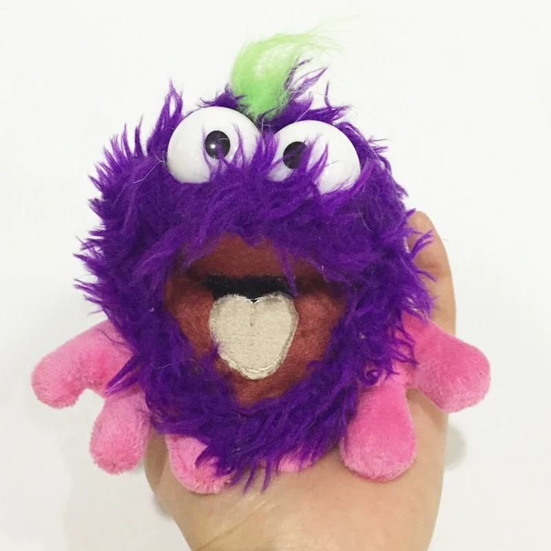 CE ASTM Custom mascot stuffed animal hand puppet doll toy plush soft big eyes keychain cute finger puppet toy