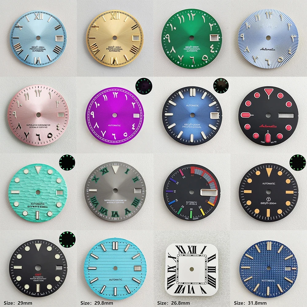 Custom Luminous OEM Size Color Watch Dial Cadran Montre