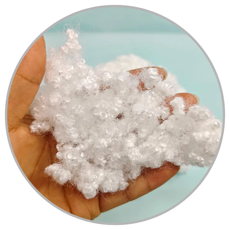 Virgin ployest HCS fiber hollow conjugate silicone