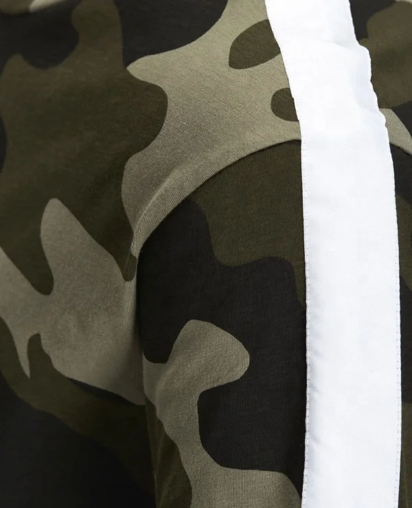  Оптовые цены Мужская камуфляжная Спортивная футболка хорошего качества на заказ