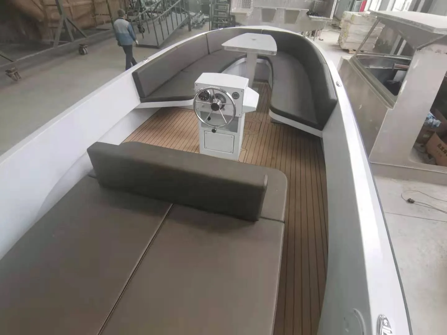 China popular 6.5m Aluminum electric boat small yacht manufacturer CE certificate