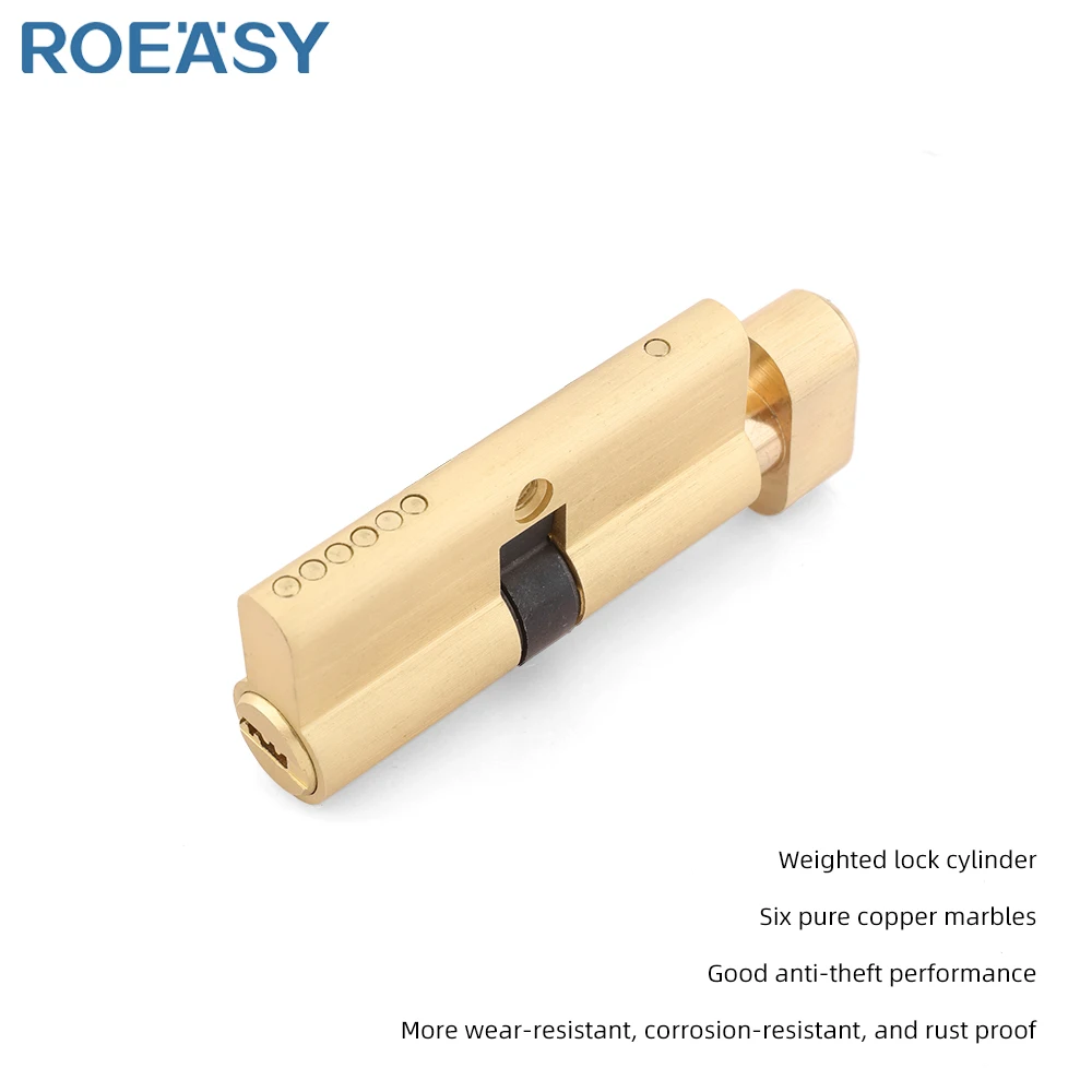 ROEASY 70mm Door Lock Cylinder With Emergency Bottom High Quality Safe Core Body for Smart