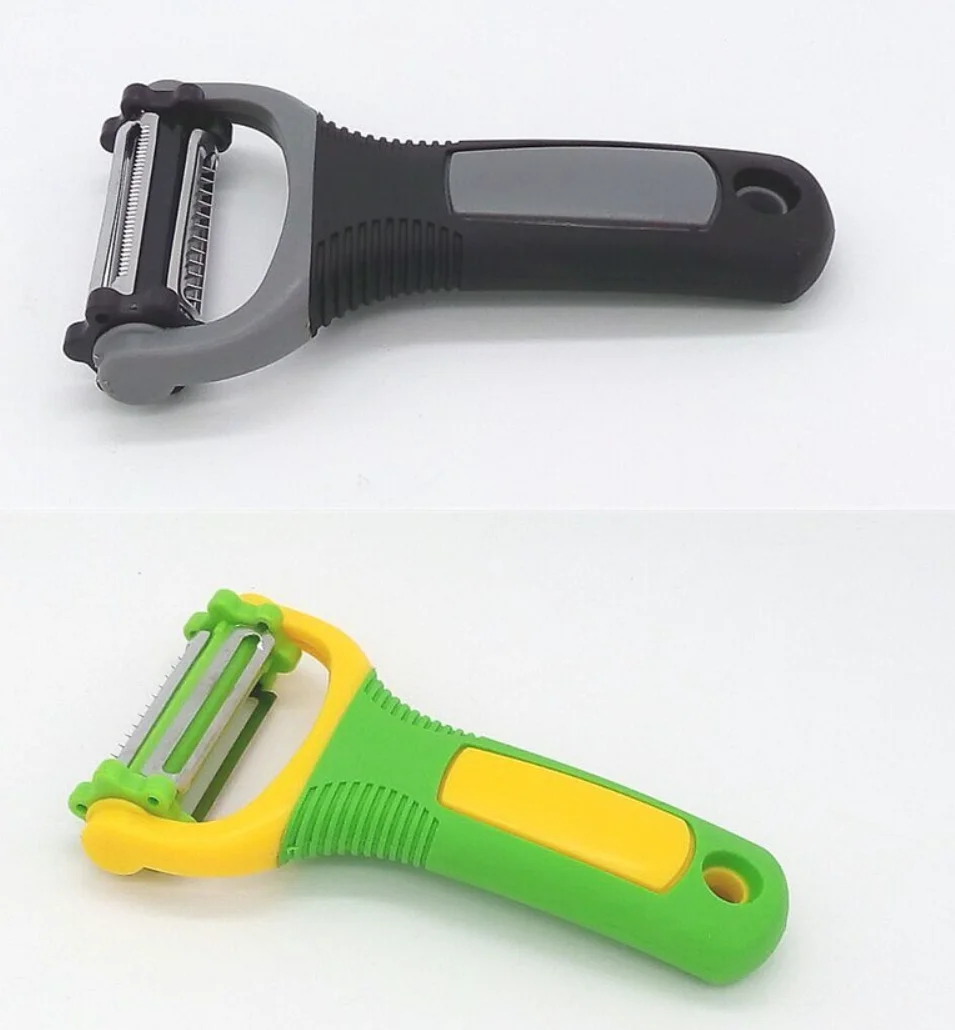 3-in-1 rotary peeler kitchen household stainless steel fruit and potato peeler scraper knife peeler melon grater