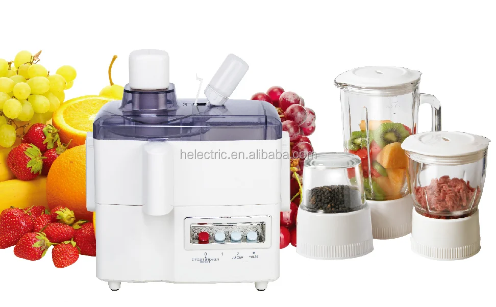 350W two speeds control 4 in 1 plastic body kitchen electric food processor