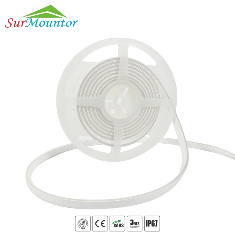 Waterproof IP67 deck outdoor Flexible Led Silicone Tube Profile for Side Emitting Led Strip