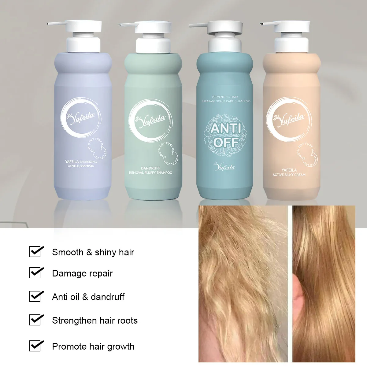 Free Sample Organic Sulfate Free Herbal Ginger Curl Shampoo Anti Hair Loss Treatment for Men and Women