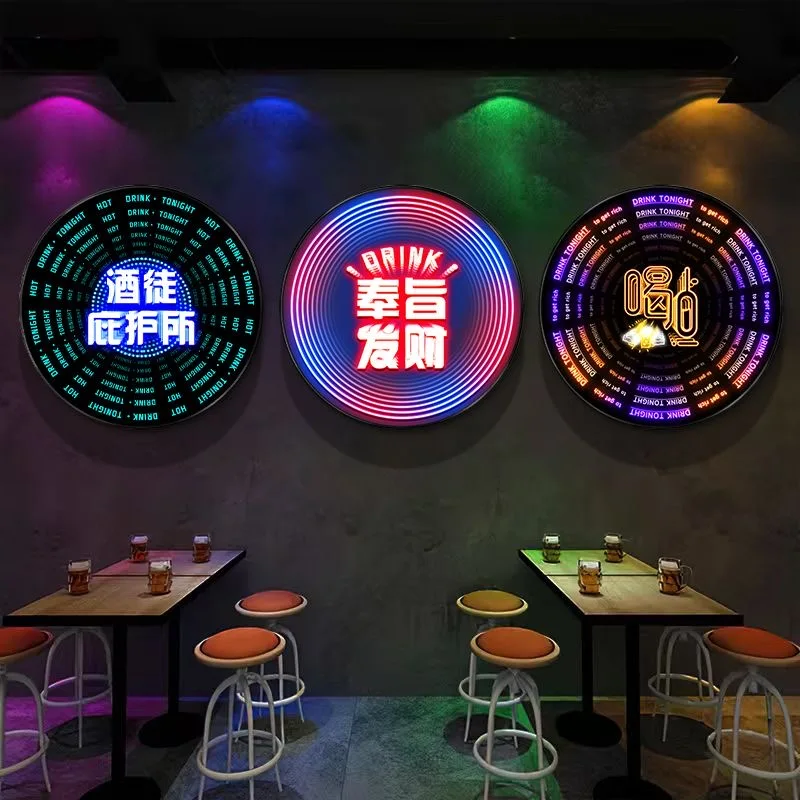 LED Abyss Lamp 3D Mirror Abyss Dance Floor for Party Disco