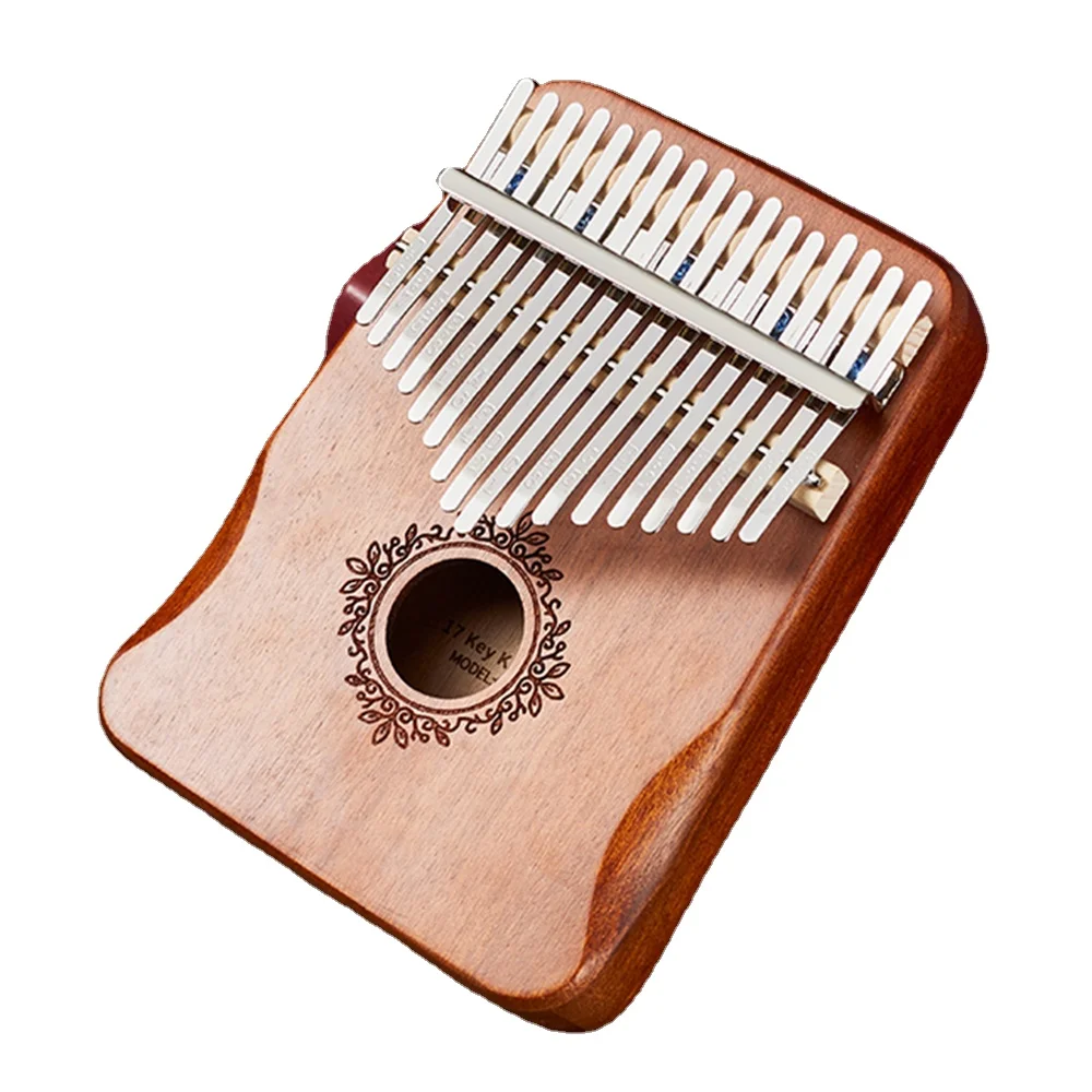 High Quality Mahogany Acacia Wood Body 17 Key Kalimba Thumb Piano