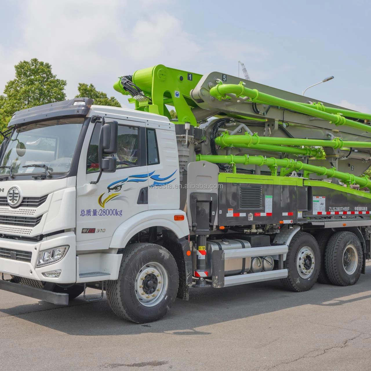2022 Zoomlion new 38m 40m 40 m 43m diesel engine small duty truck mounted concrete pump in Turkey