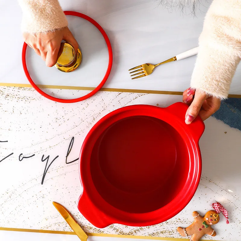 drop shipping Northern pottery casserole made in clay pot with spodumene clay pot with open fire Colored glaze casserole