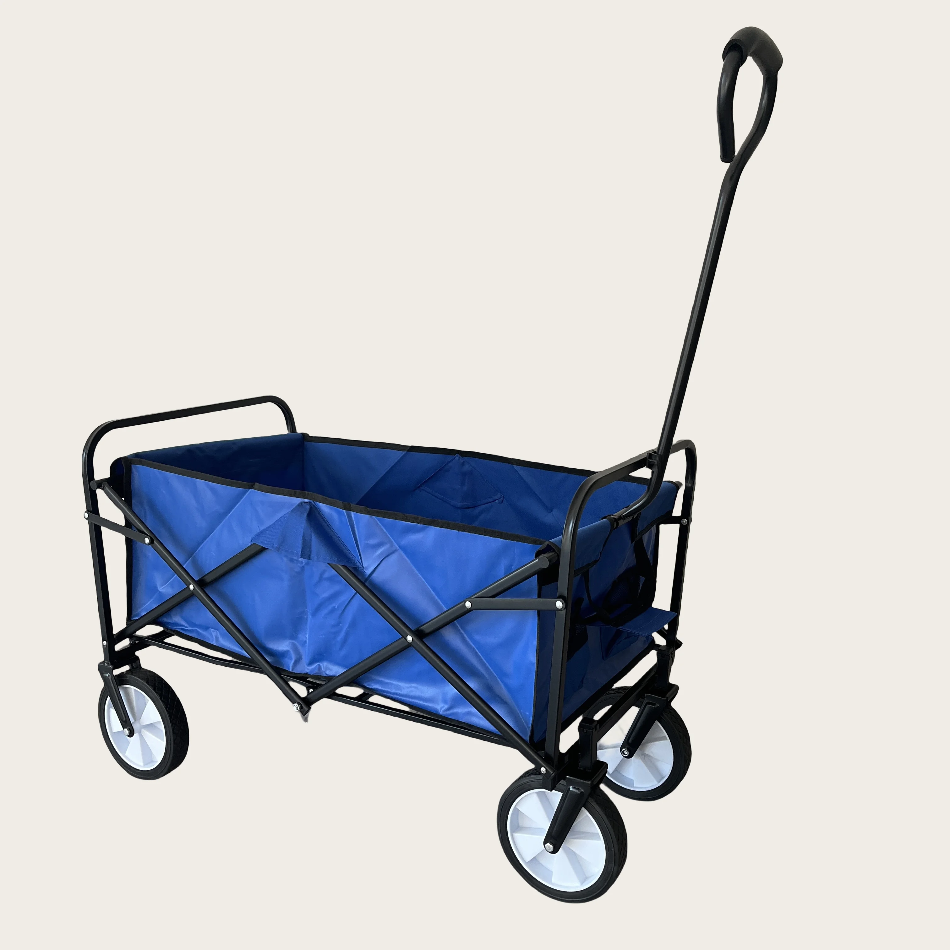 2025NEW PL Shipment within 3 days Folding Wagon Wholesale Portable Collapsible Outdoor Mobile Shopping Utility Cart Trolley