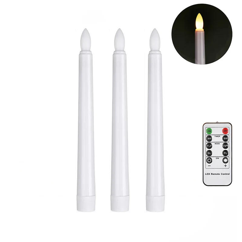 Wholesale Electric Flickering Flameless Candle Light led Tea Light Taper Window Candles With Remote