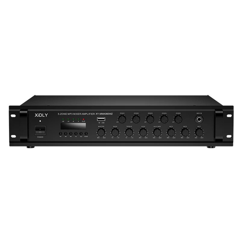 XIDLY-OEM 350 Вт 5 зон Mp3 микшер аудио усилитель с 3 микрофоном приоритет
