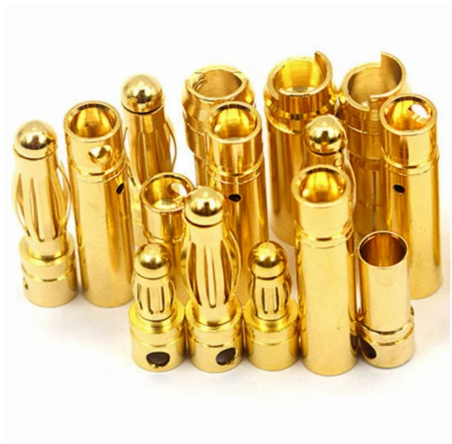 2mm 3mm 3.5mm Bullet Banana Plug for Rc Motor ESC Plug and Wire connector