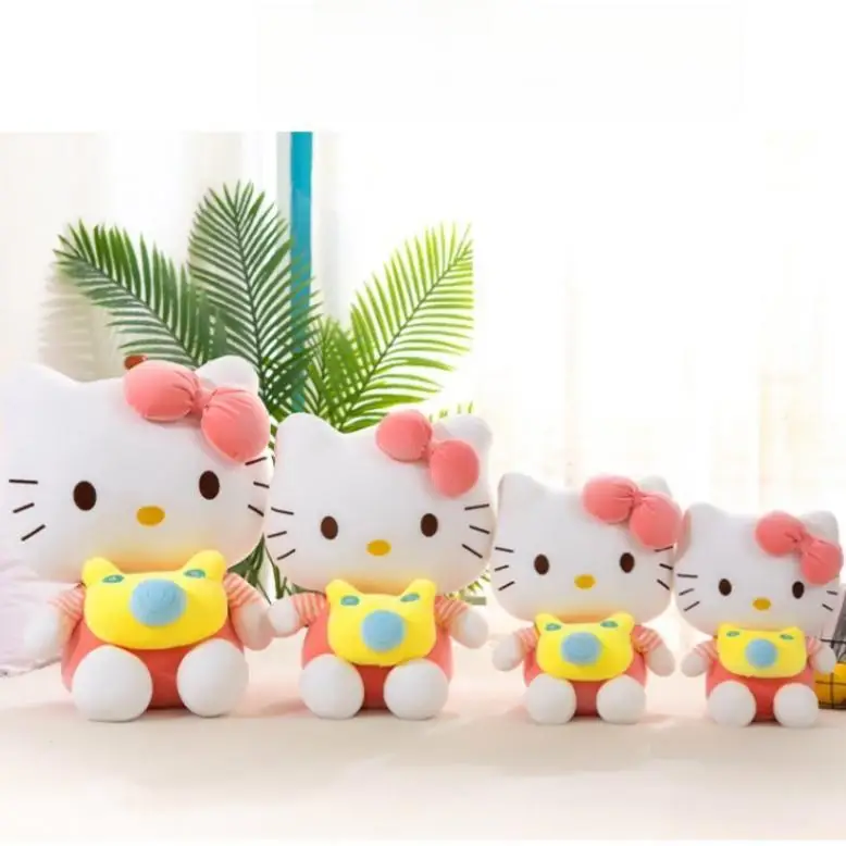 Wholesale Famous Cartoon Character Soft Toys Anime Doll Stuffed Hello Cat Kitty Plush Toys Kids Gifts
