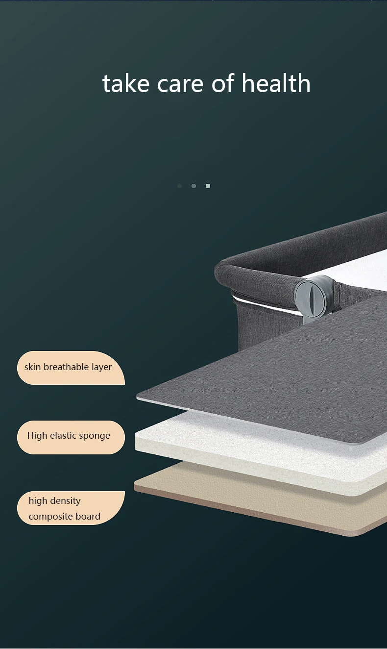 2022 Newest Foldable Baby Crib Travel Cot Baby Bassinet