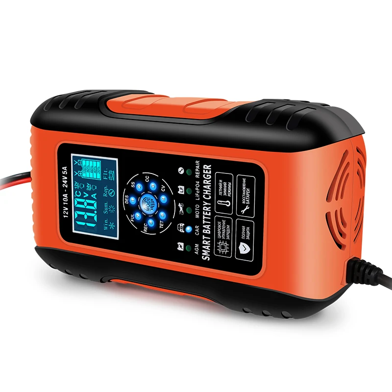 Hot sale products new promotional 12V 10A 24V 5A battery pedal Motorcycle battery charger  Lead acid battery charger