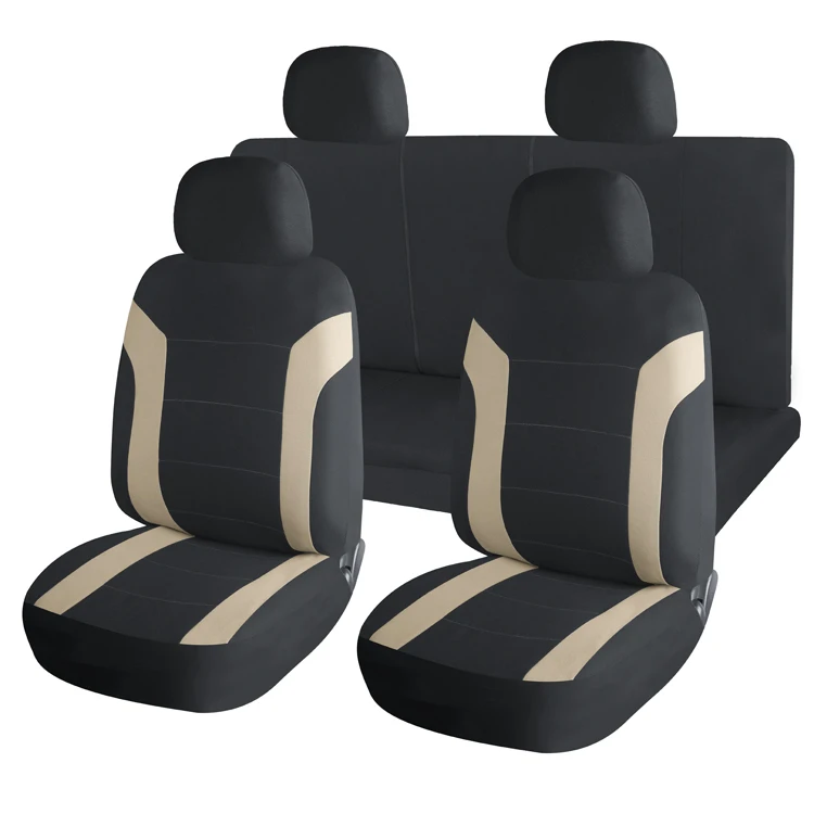 Professional Cheap Polyester Breatheable Universal Size Car Chair Seat Cover 9pcs Set