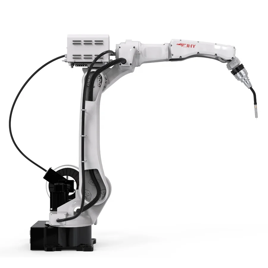 6 Axis 2000mm arm length mig welding robot with Megmeet power source anti collision