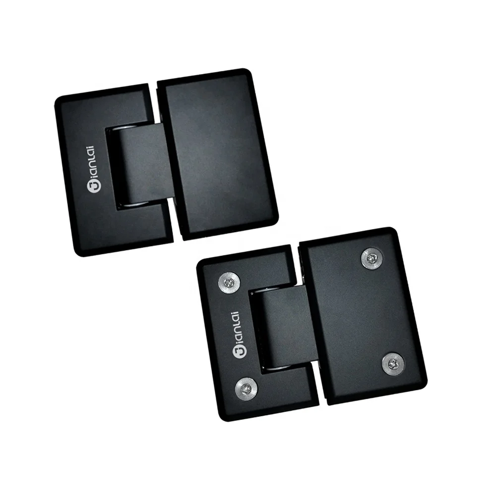 Wholesale Modern Frameless Glass Door Pivot Screen Polish Gold Black Bathroom 180 Degree Glass Shower Door Hinge