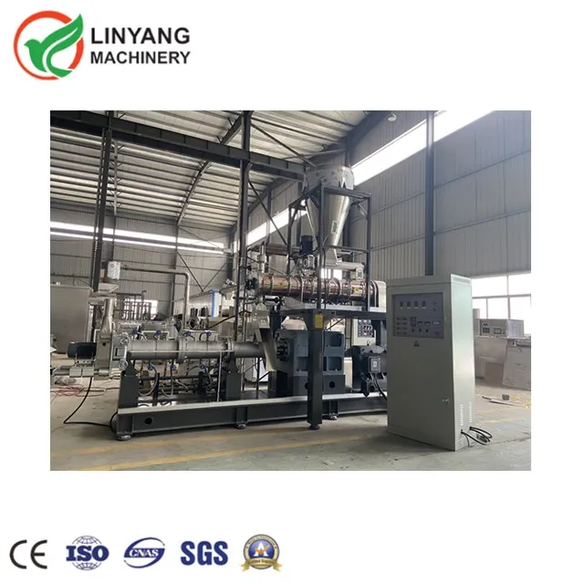 High Productivity LY-95 Pet Feed Making Machine High Capacity Dog Fish Bird Food Equipment Twin Screw Extruder