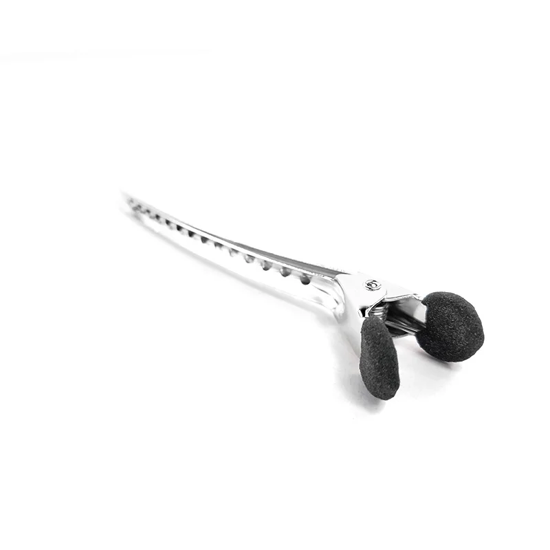 Wholesale custom label styling salon clip in hair extension,duck bill  one word hair clips accessories for women