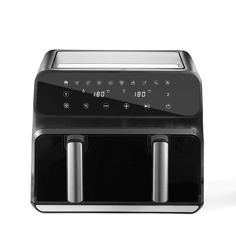 Hot Sale New Kitchen Appliance Double Basket Air Fryer 9 Liter Double Two Dual Zone 2 Basket Steam Air Fryer