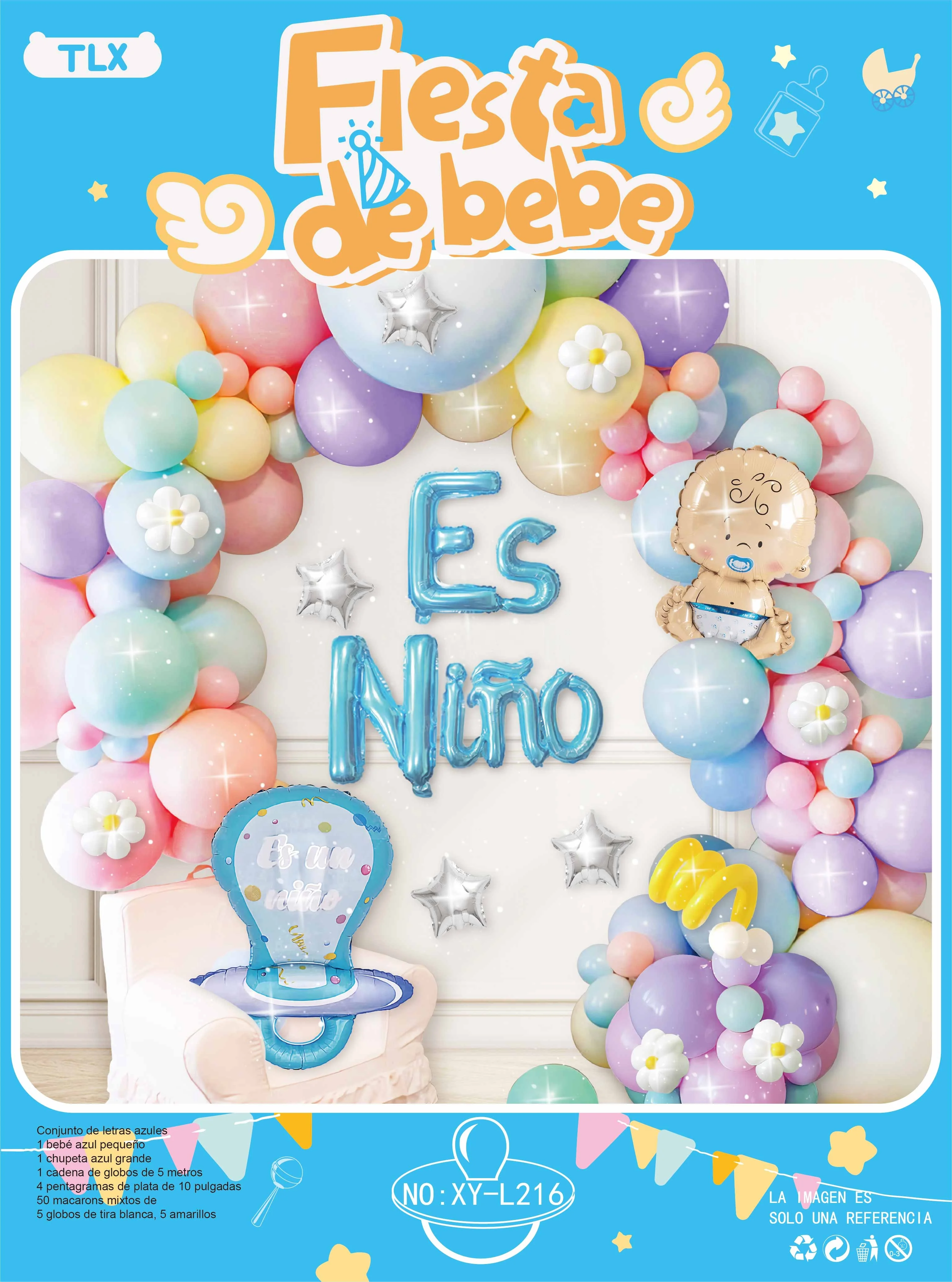 11 Year Party Supplier Wholesale Baby Shower Decorations for Girl & Boy Balloon Garland Arch Baby Shower Balloon Arch Decoration