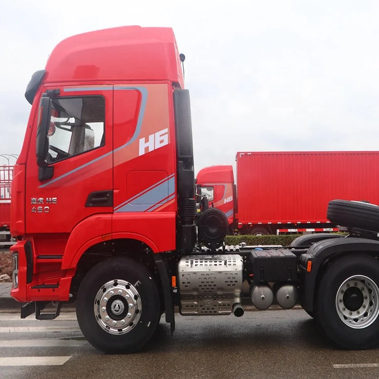 Quick delivery of SAIC Hongyan JieTiger heavy truck HG 6X4 tractor   2ton  Cummins M10 engine