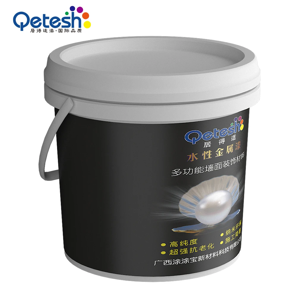 
Customed Colour Quick Drying Good Film Formation Weather Resistance Gold Mica Flakes Paint 