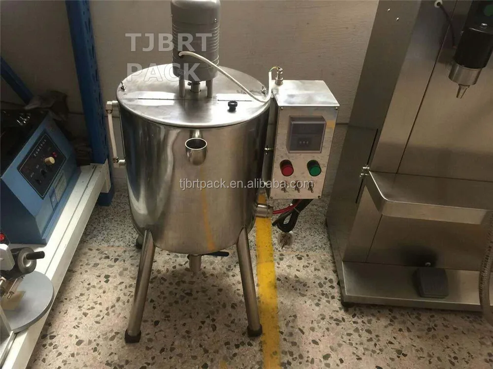 30L Semi Automatic heating stirring liquid cream balm filling machine lipstick filling machine