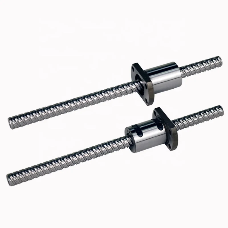 High Precision Ball Screw With Nut Chrome Steel Ball Screw Square Nut Wholesale Rotary Ball Screw Nut