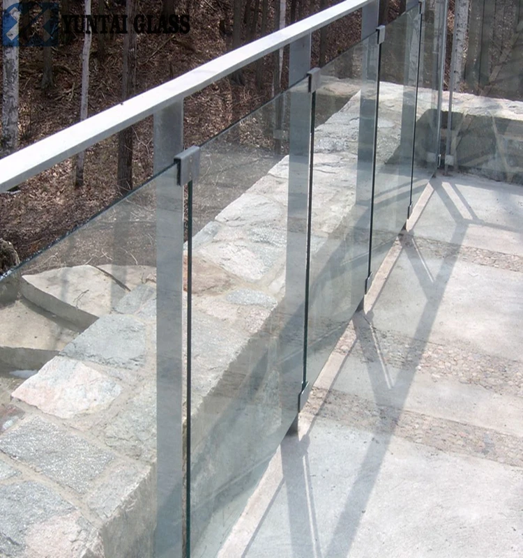 customcut 10mm 12.76 tempered  laminated glass balustrade sheet for fence panels railings balcony