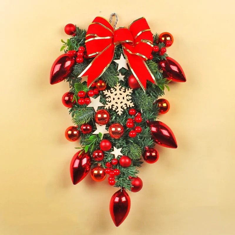 Festival wall decoration christmas decoration supplies 50cm artificial christmas wreath