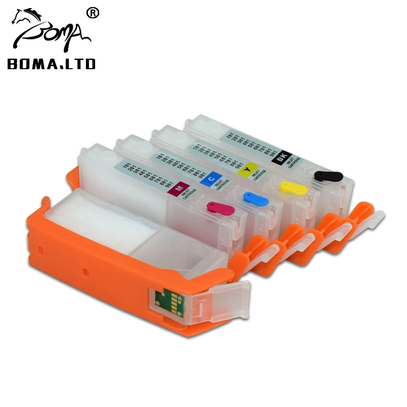 PGI 580 581 Refillable Ink Cartridge With Permanent Chip For Canon PIXMA Ts705 TR7550 TR8550 TS6150 TS8150 TS9150 TS9155 Printer