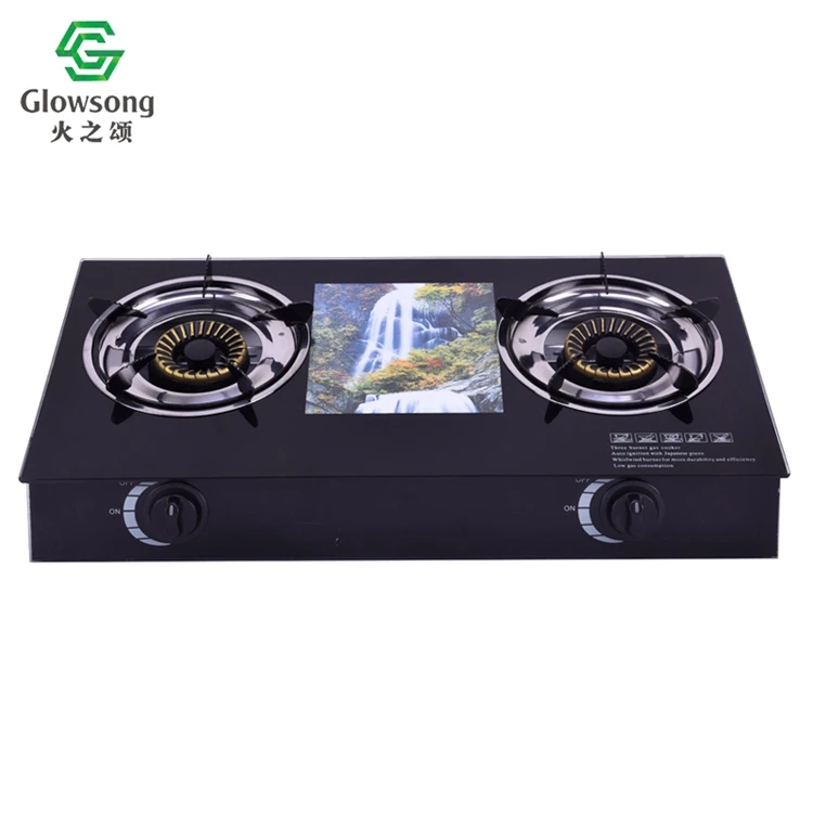 
Promotional Top Quality Top Table Tempered Glass Gas Stove 