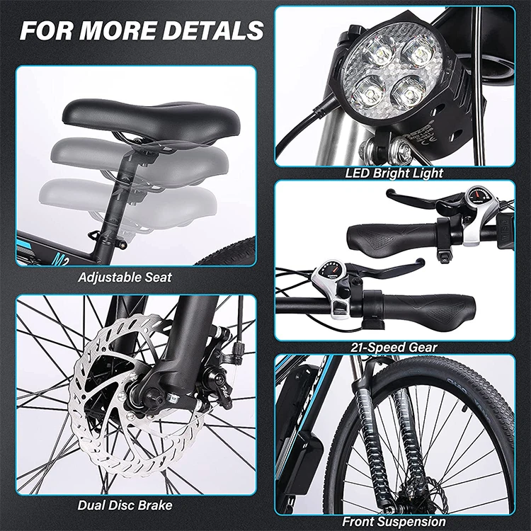 2020 Hottest Electric Bike Electric Bike 29' Tire Aluminum Frame Electric Beach Cruiser Bike Electric Bicycle