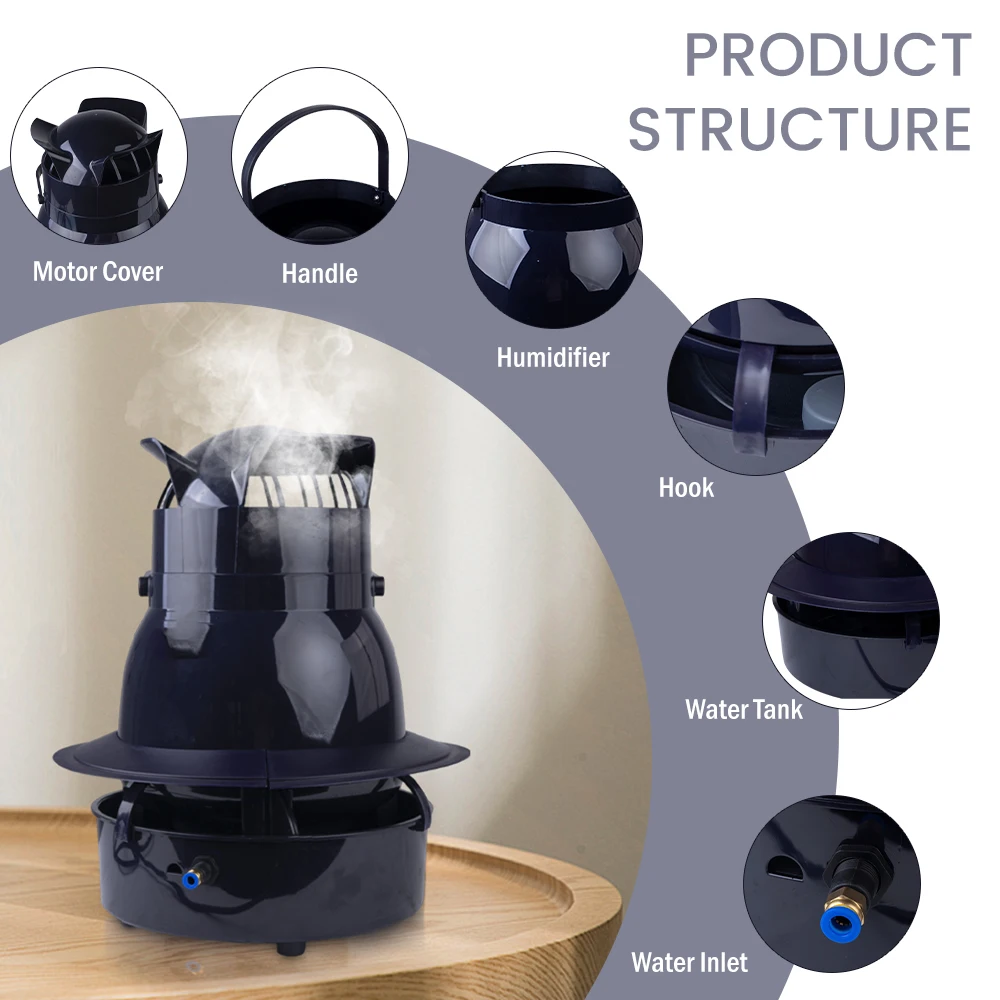 Portable Ultrasonic Humidifier for Home Office Garden Remote Control Moisture Humidicator Plant Cultivation Mushroom Greenhouse