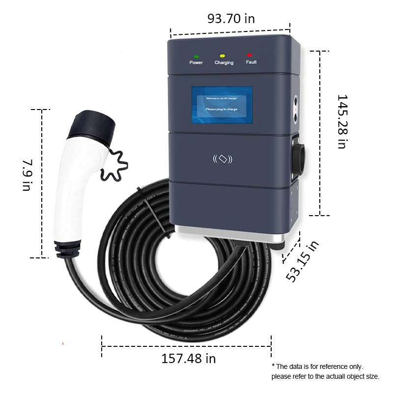 Type 2 Charge Cable 7kw Wallbox Ev Charger Electric Car Charging Station car fast charger