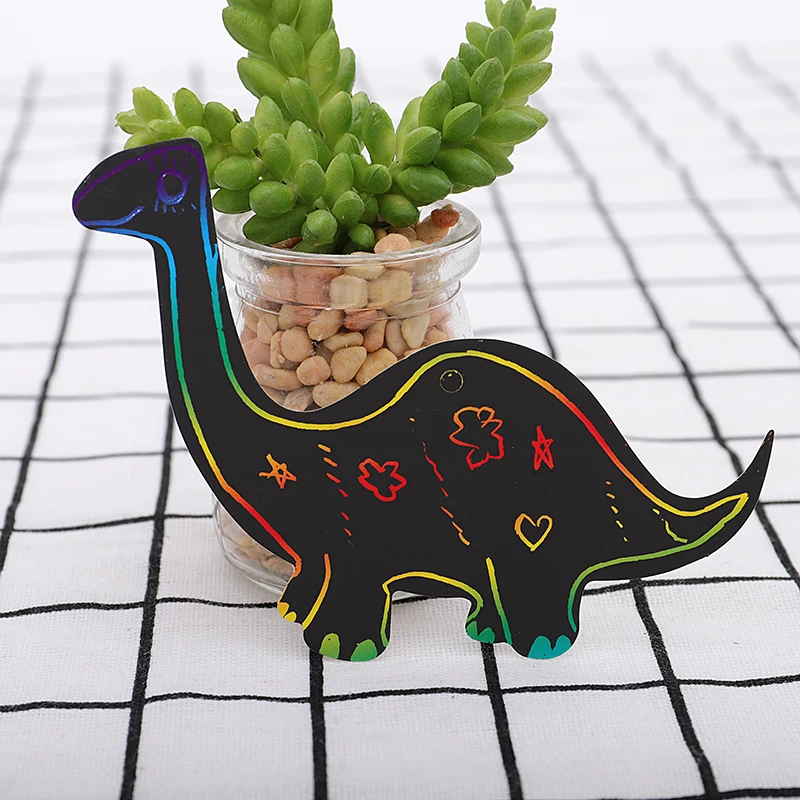 12  Dinosaur designs Children DIY small scratch card product