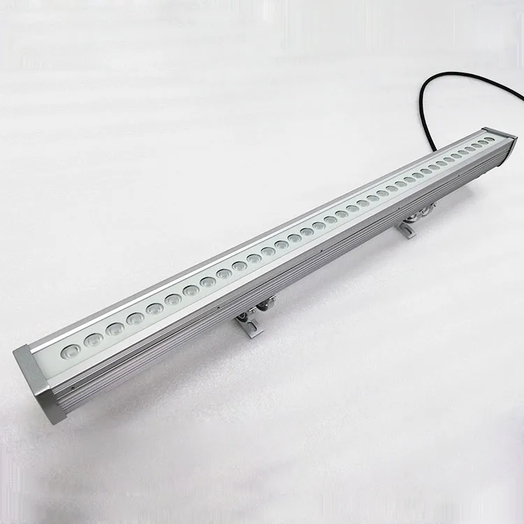 IP67 Waterproof 36w Outdoor cast aluminum led linear rgb blue 18x3w rgbw 4 in 1 led wall washer light for landscape