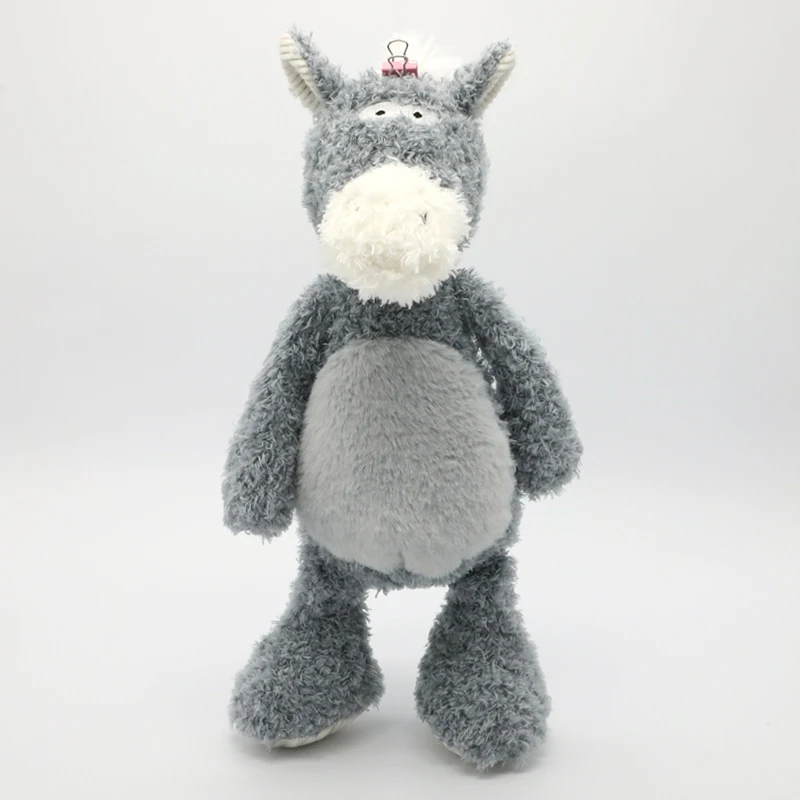 Exquisitely crafted soft fluffy donkey plush toy a delightful promotional stuffed animal with a distinctive and high-quality des