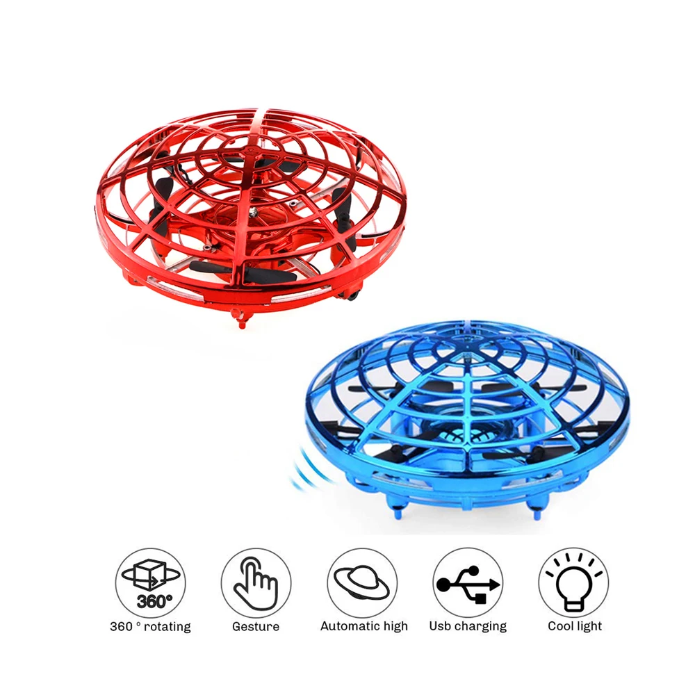 2020 Global Drone Gesture Sensing UFO Drone with Light toys for kids Sensing Control